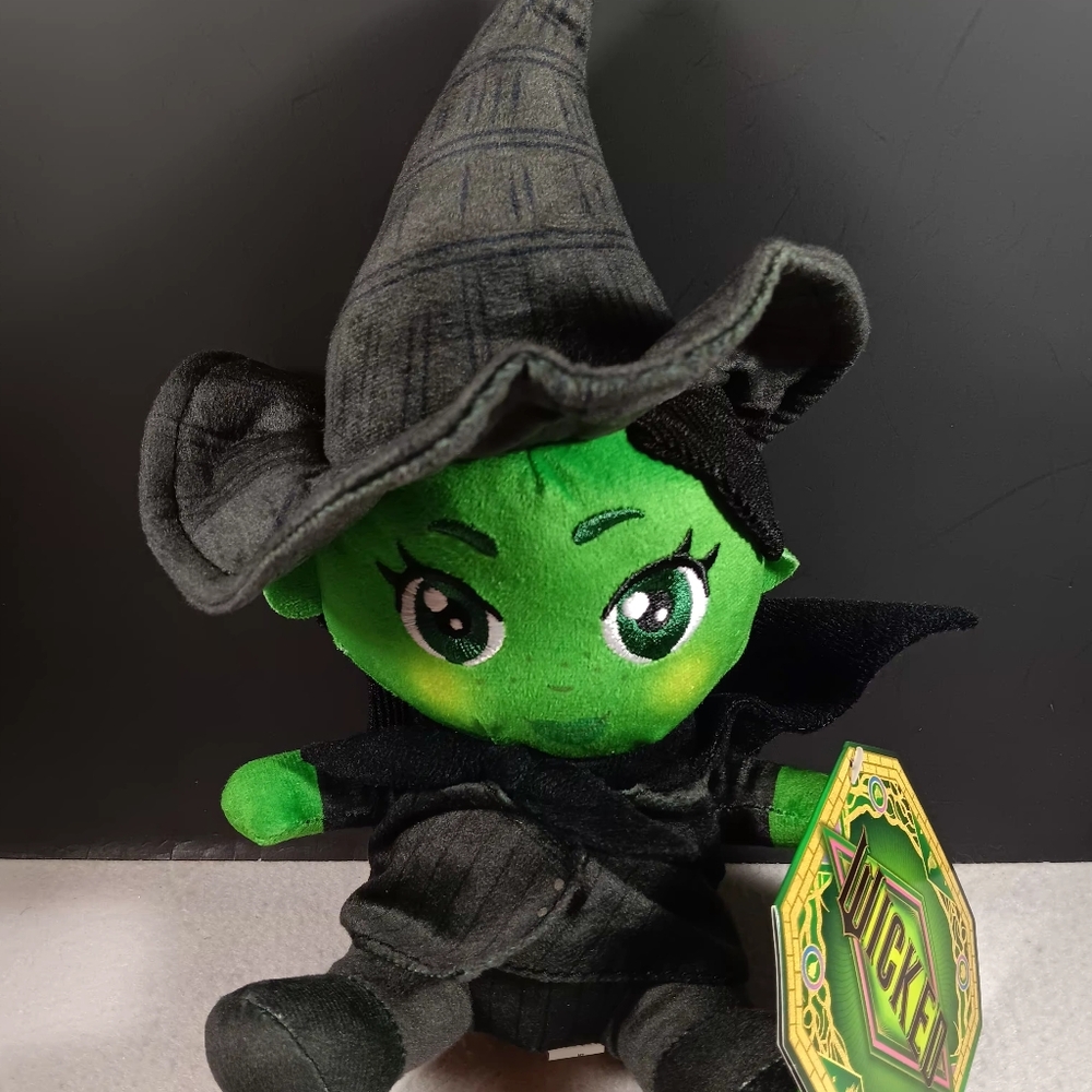 Elphaba Witch The Wizard of Oz Wicked Movie Toy 10” Stuffed Plush Doll New